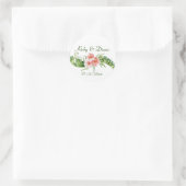 トロピカルブーケ結婚のシール ラウンドシール (バッグ)