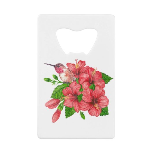 トロピカルブーケ クレジットカード栓抜き (正面)