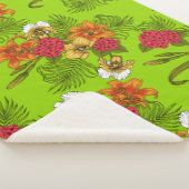 トロピカルブーケ シェルパブランケット (3/4)