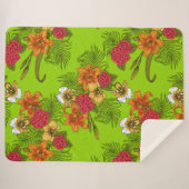 トロピカルブーケ シェルパブランケット (正面(横))