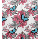 トロピカルブーケ シャワーカーテン (正面)