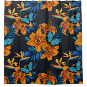 トロピカルブーケ シャワーカーテン (正面)