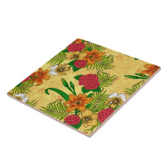 トロピカルブーケ タイル (側面)