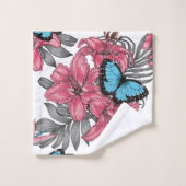 トロピカルブーケ バスタオルセット (ウォッシュタオル)