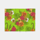 トロピカルブーケ フリースブランケット (正面(横))