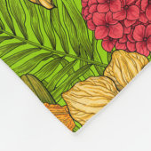 トロピカルブーケ フリースブランケット (角)