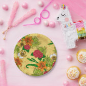 トロピカルブーケ ペーパープレート (パーティー)