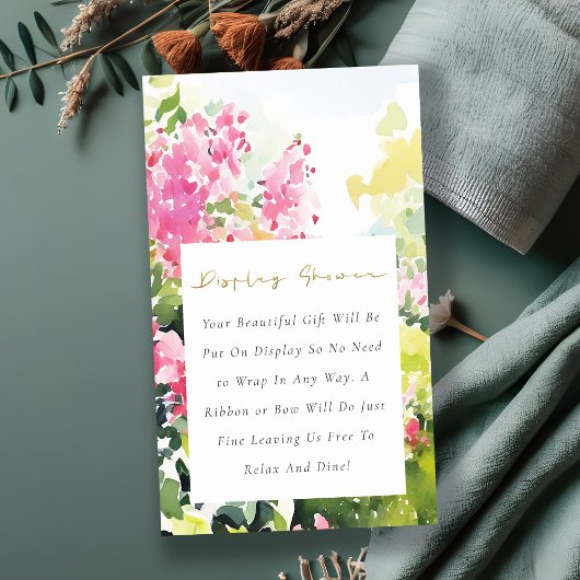トロピカルブーゲンビリア ディスプレイ シャワーベビーシャワー エンクロージャーカード