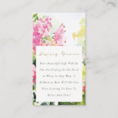 トロピカルブーゲンビリア ディスプレイ シャワー ベビーシャワー エンクロージャーカード (正面)