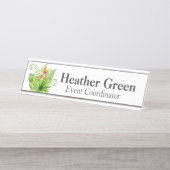 トロピカルプラントデスク名プレート デスクネームプレート (正面)