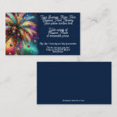 トロピカルプラント子供部屋パームツリーショップセールスエティ 名刺 (正面/裏面)