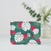 トロピカルプラント ハッピーバースデー ポストカード (スタンド正面)