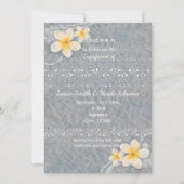 トロピカルプルメリアの花のサマーパーティーの招待状 招待状 (正面)