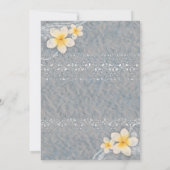 トロピカルプルメリアの花のサマーパーティーの招待状 招待状 (裏面)