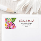 トロピカルプルメリアテンプルツリー住所 シール (インサイチュ)