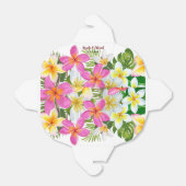 トロピカルプルメリアテンプルツリー結婚式の引き出物ボックス フェイバーボックス (折り畳みなし)