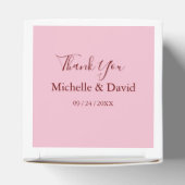 トロピカルプルメリアテンプルツリー結婚式の引き出物ボックス フェイバーボックス (上部)