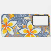 トロピカルプルメリアハワイ装飾用クッション SAMSUNG GALAXYケース (左側面)