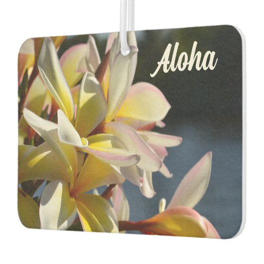 トロピカルプルメリアフランギパニフラワーズアロハ カーエアーフレッシュナー (左)