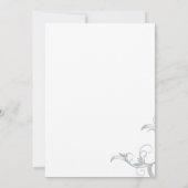 トロピカルプルメリアモノグラム結婚式招待状 招待状 (裏面)