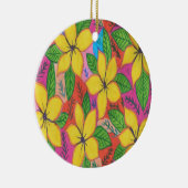 トロピカルプルメリア園 セラミックオーナメント (右)