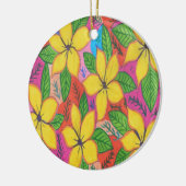 トロピカルプルメリア園 セラミックオーナメント (左)