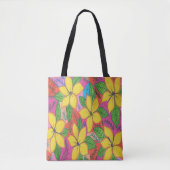 トロピカルプルメリア園 トートバッグ (正面)