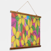 トロピカルプルメリア園 吊り下げ型タペストリー (傾斜あり)