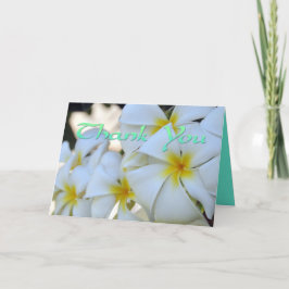 トロピカルプルメリア感謝カード サンキューカード