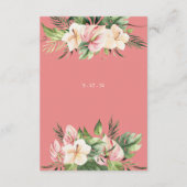 トロピカルプルメリア&フラミンゴリリー詳細カード エンクロージャーカード (裏面)