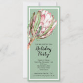 トロピカルプロテアホリデークリスマスパーティの招待状 (正面)