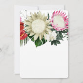 トロピカルプロテア モンステラ ボタニカル セーブ・ザ・デート (裏面)