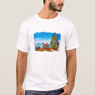 トロピカルプーケットタイビーチビュー Tシャツ