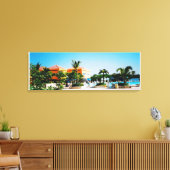 トロピカルプールキャンバス印刷 キャンバスプリント (インサイチュ (リビング))