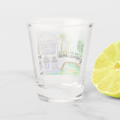 トロピカルプールサイドショットグラスby Ariella & Lily ショットグラス (裏面)