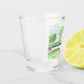 トロピカルプールサイドショットグラスby Ariella & Lily ショットグラス (左)