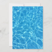 トロピカルプールバースデーパーティー 招待状 (裏面)