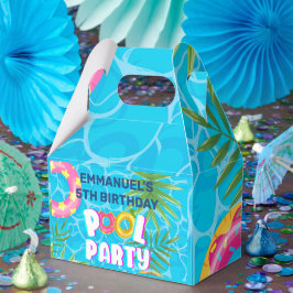 トロピカルプールパーティーの誕生日 フェイバーボックス