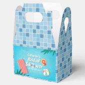 トロピカルプールパーティーサマーブライダルシャワー フェイバーボックス (オープン)