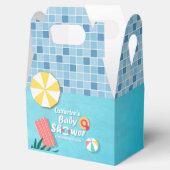 トロピカルプールパーティーサマーベビーシャワー フェイバーボックス (オープン)