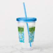 トロピカルプールパーティースイミングプール誕生日 アクリルタンブラー (左)