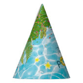 トロピカルプールパーティースイミングプール誕生日 パーティーハット (左)