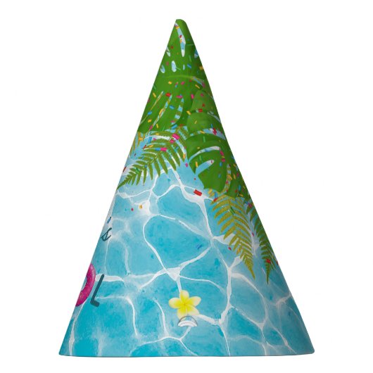 トロピカルプールパーティースイミングプール誕生日 パーティーハット (右)
