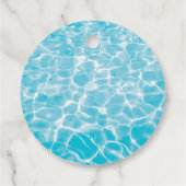 トロピカルプールパーティースイミングプール誕生日 フェイバータグ (裏面)