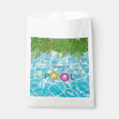 トロピカルプールパーティースイミングプール誕生日 フェイバーバッグ (正面)