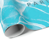 トロピカルプールパーティースイミングプール誕生日 ラッピングペーパー (ロールコーナー)