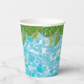 トロピカルプールパーティースイミングプール誕生日 紙コップ (右)