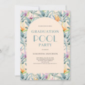 トロピカルプールパーティー卒業 招待状 (正面)