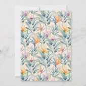 トロピカルプールパーティー卒業 招待状 (裏面)