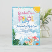 トロピカルプールパーティー夏期卒業 招待状 (スタンド正面)